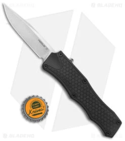 Hogue Knives OTF Automatic Knife Black (3.375" Stonewash) 34010 -Sharp Knife World Hogue Knives OTF Auto Black SW BHQ 50275 jr bottlecap