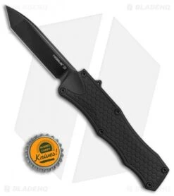 Hogue Knives OTF Tanto Automatic Knife Black (3.375" Black) 34006 -Sharp Knife World Hogue Knives OTF tanto black black 34006 BHQ 68519 er size