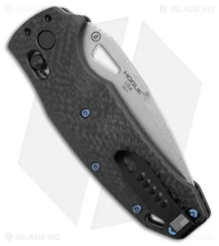 Hogue SIG K320 AXG Drop Point Manual Folding Knife Carbon Fiber (3.5" Stonewash) -Sharp Knife World Hogue Knives SIG K320 AXG DP Manual Folding Knife CF SW BHQ 176979 jr side