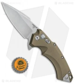 Hogue Knives X5 Spear Point Flipper Knife FDE (3.5" Stonewash) 34574 -Sharp Knife World Hogue Knives X 5 SP FDE SW 3.5in 34574 BHQ 81371 jr bottlecap
