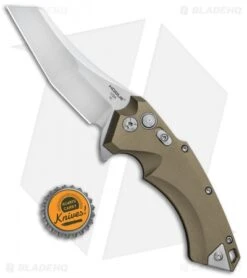 Hogue Knives X5 Wharncliffe Flipper Knife FDE (3.5" Stonewash) 34564 -Sharp Knife World Hogue Knives X 5 Wharncliffe Flipper FDE SW 3.5in 34564 BHQ 81369 jr bottlecap