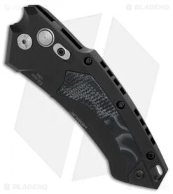 Hogue Knives EX-A05 Wharncliffe Automatic Knife Black G-Mascus (3.5" Black) 6 Hogue Knives EX-A05 Wharncliffe Automatic Knife Black G-Mascus (3.5" Black) -Sharp Knife World Hogue Knives X A05 Wharncliffe black G mascus black BHQ 76672 er spine