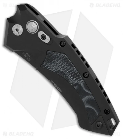 Hogue Knives EX-A05 Wharncliffe Automatic Knife Black G-Mascus (3.5" Black) 3 Hogue Knives EX-A05 Wharncliffe Automatic Knife Black G-Mascus (3.5" Black) - Image 3