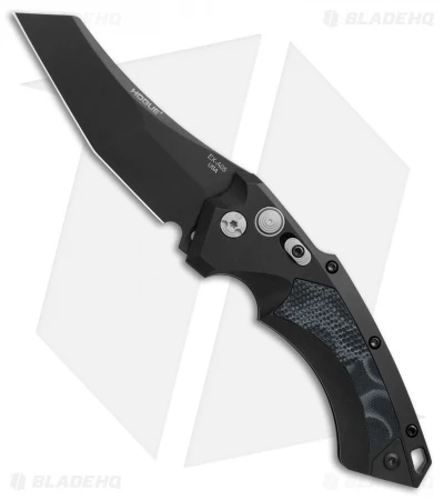 Hogue Knives EX-A05 Wharncliffe Automatic Knife Black G-Mascus (3.5" Black) 1 Hogue Knives EX-A05 Wharncliffe Automatic Knife Black G-Mascus (3.5" Black)