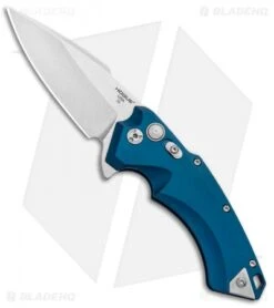 Hogue Knives X5 Flipper Knife Blue Aluminum (3.5" Stonewash) 34573