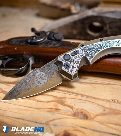 Hogue Knives/Outlaw Ordnance/Manspot X5 Flipper Knife (3.5" Bronze) Exclusive 5 Hogue Knives/Outlaw Ordnance/Manspot X5 Flipper Knife (3.5" Bronze) Exclusive - Image 5