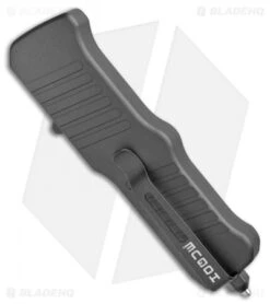 Hogue Mini Incursion D/E OTF Automatic Knife Black Aluminum (3" Black) 54076 -Sharp Knife World Hogue Mini Incursion DE OTF Auto Black Alum Black 54076 EXLKRL BHQ 108439 jr side