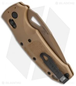 Hogue Sig K320 ABLE Lock Drop Point Knife Coyote Nylon Poly Serr (3.5" PVD) -Sharp Knife World Hogue Sig K320 Nitron ABLE Coyote Poly DP Tan Serr 36373 BHQ 117080 jr side 2