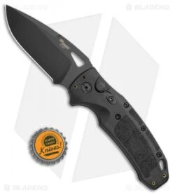 Hogue Sig K320A Nitron Automatic Knife Black Polymer Drop Point (3.5" Black) -Sharp Knife World Hogue Sig K320A Tactical Auto Black Polymer DP Black BHQ 117430 jr bottlecap