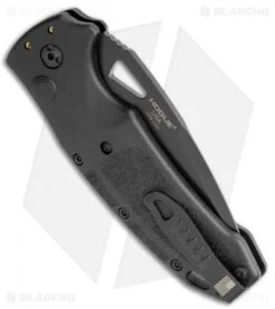 Hogue Sig K320A Nitron Automatic Knife Black Polymer Drop Point (3.5" Black) -Sharp Knife World Hogue Sig K320A Tactical Auto Black Polymer DP Black BHQ 117430 jr side