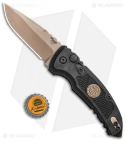 Hogue Sig Sauer A01 Microswitch Automatic Knife Drop Point (2.6" FDE) -Sharp Knife World Hogue Sig Sauer A01 Microswitch Automatic Knife Drop Point FDE BHQ 102934 kp jr bottlecap