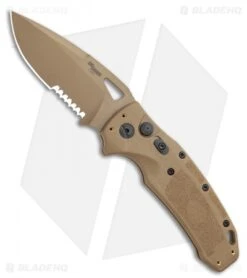 Hogue SIG K320A Automatic Knife Coyote Polymer Drop Point (3.5" Tan Serr)