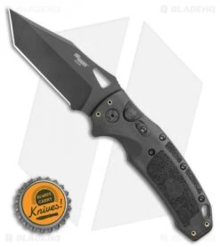 Hogue SIG K320A Tactical Automatic Knife Black Polymer Tanto (3.5 Blk) -Sharp Knife World Hogue Sig k320A Tactical Automatic Knife Black Polymer Tanto 3.5 Blk BHQ 117429 LS Bottlecap