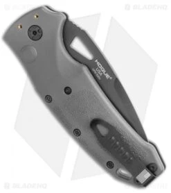 Hogue Sig K320A Tactical Automatic Knife Grey Polymer DP (3.5 Black) -Sharp Knife World Hogue Sig k320A Tactical Automatic Knife Grey Polymer DP 3.5 Black BHQ 117425 LS Side