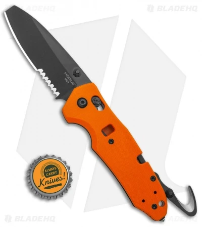 Hogue Trauma First Response Tool Knife Textured Orange G-10 (3.2" Black Serr) 6 Hogue Trauma First Response Tool Knife Textured Orange G-10 (3.2" Black Serr) - Image 6