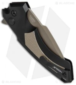 Hogue Knives X5 Tactical Flipper Knife FDE G-10 (4" Flat Dark Earth) -Sharp Knife World Hogue X 5 FDE G 10 Flat Dark Earth 345558 EXLMTG BHQ 49340 jr side