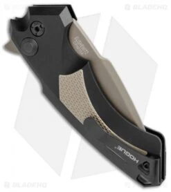 Hogue Knives X5 Tactical Flipper Knife FDE G-10 Inlay (3.5" Flat Dark Earth) -Sharp Knife World Hogue X 5 FDE G 10 Inlay Flat Dark Earth BHQ 49339 jr side