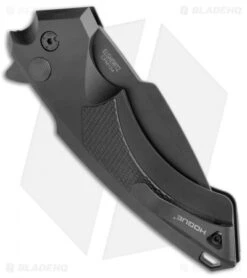Hogue Knives X5 Tactical Flipper Knife Black G-10 Inlay (4" Black) -Sharp Knife World Hogue X 5 Tactical Black G 10 Inlay Black 34556 EXLMTG BHQ 49334 jr side