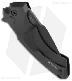 Hogue Knives X5 Tactical Flipper Knife Black G-10 Inlay (3.5" Black) -Sharp Knife World Hogue X 5 Tactical Black G 10 Inlay Black 34576 EXLMTG BHQ 49333 jr side