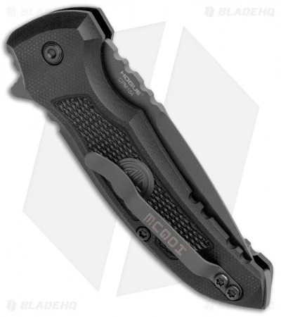 Hogue X1 Microflip Drop Point Flipper Knife Black Sig Medallion (2.6" Gray) 3 Hogue X1 Microflip Drop Point Flipper Knife Black Sig Medallion (2.6" Gray) - Image 3