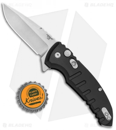 Hogue X1 Microflip Drop Point Flipper Knife Matte Black (2.6" Stonewash) 24172 4 Hogue X1 Microflip Drop Point Flipper Knife Matte Black (2.6" Stonewash) 24172 - Image 4