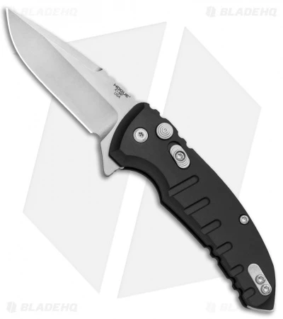 Hogue X1 Microflip Drop Point Flipper Knife Matte Black (2.6" Stonewash) 24172 1 Hogue X1 Microflip Drop Point Flipper Knife Matte Black (2.6" Stonewash) 24172