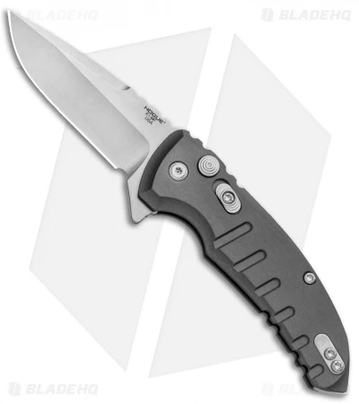 Hogue X1 Microflip Drop Point Flipper Knife Matte Gray (2.6" Stonewash) 24172