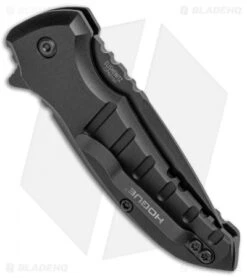 Hogue X1 Microflip Drop Point Flipper Knife Matte Black (2.75" Black) 24176 6 Hogue X1 Microflip Drop Point Flipper Knife Matte Black (2.75" Black) 24176 -Sharp Knife World Hogue X1 Microflip DP Matte Black Black BHQ 93897 jr side