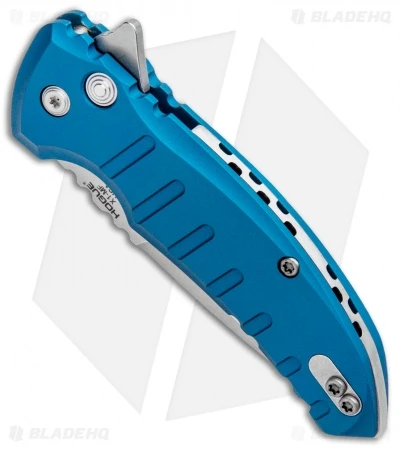 Hogue X1 Microflip Flipper Knife Matte Blue Aluminum (2.6" Stonewash) 24178 2 Hogue X1 Microflip Flipper Knife Matte Blue Aluminum (2.6" Stonewash) 24178 - Image 2