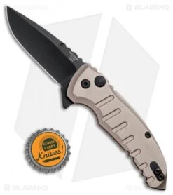 Hogue X1 Microflip Flipper Knife Matte Flat Dark Earth (2.6" Black) 24177 -Sharp Knife World Hogue X1 Microflip Plunge Matte Flat Dark Earth Black HO24177 BHQ 73364 jr bottlecap