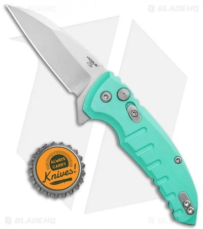 Hogue X1 Microflip Wharncliffe Flipper Knife Matte Aqua (2.6" SW) 24163 4 Hogue X1 Microflip Wharncliffe Flipper Knife Matte Aqua (2.6" SW) 24163 - Image 4