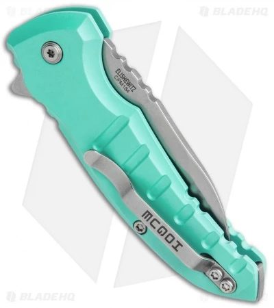 Hogue X1 Microflip Wharncliffe Flipper Knife Matte Aqua (2.6" SW) 24163 3 Hogue X1 Microflip Wharncliffe Flipper Knife Matte Aqua (2.6" SW) 24163 - Image 3