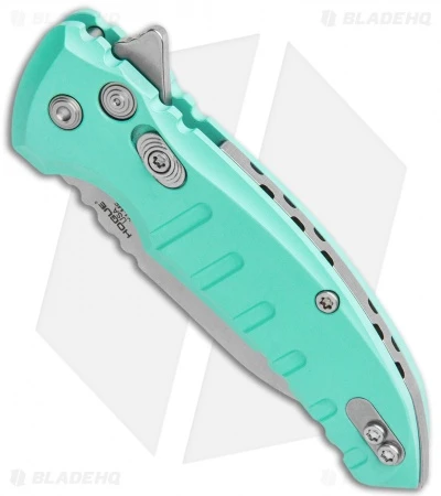 Hogue X1 Microflip Wharncliffe Flipper Knife Matte Aqua (2.6" SW) 24163 2 Hogue X1 Microflip Wharncliffe Flipper Knife Matte Aqua (2.6" SW) 24163 - Image 2