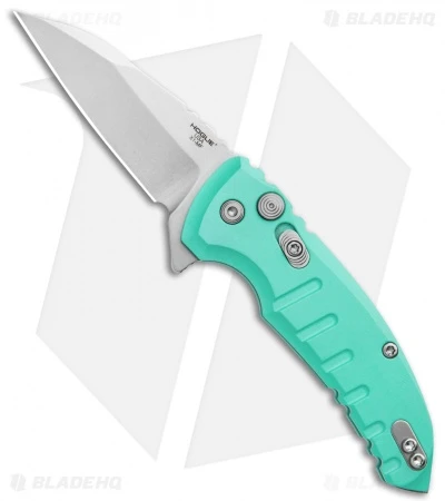 Hogue X1 Microflip Wharncliffe Flipper Knife Matte Aqua (2.6" SW) 24163 1 Hogue X1 Microflip Wharncliffe Flipper Knife Matte Aqua (2.6" SW) 24163