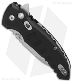 Hogue X1 Microflip Wharncliffe Flipper Knife Matte Black (2.6" SW) 24160 6 Hogue X1 Microflip Wharncliffe Flipper Knife Matte Black (2.6" SW) 24160 -Sharp Knife World Hogue X1 Microflip Wharncliffe Plunge Matte Black SW BHQ 82723 er spine