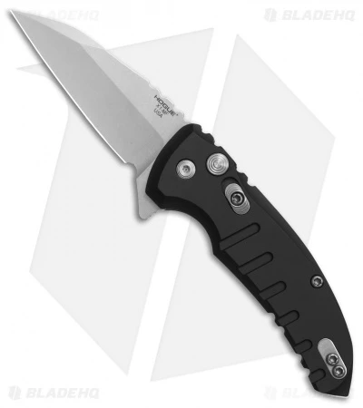 Hogue X1 Microflip Wharncliffe Flipper Knife Matte Black (2.6" SW) 24160 1 Hogue X1 Microflip Wharncliffe Flipper Knife Matte Black (2.6" SW) 24160