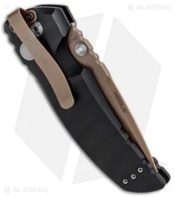 Hogue Sig Sauer EX-01 Tactical Folding Knife Black G-10 (3.5" FDE) 36170 -Sharp Knife World Sig Ex 01 Emperor Scorpi 36170 BHQ 82355 jr side