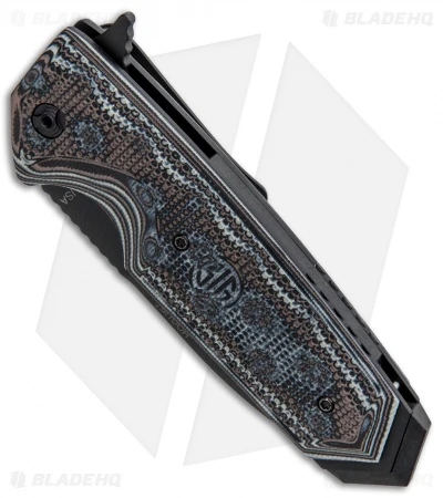 Hogue Sig Sauer EX-02 Spear Point Flipper Knife Black/Gray G-Mascus (Black) 2 Hogue Sig Sauer EX-02 Spear Point Flipper Knife Black/Gray G-Mascus (Black) - Image 2