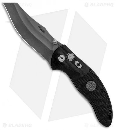Hogue Sig Sauer EX-04 Wharncliffe Folding Knife Black G-10 (3.5" Gray) 36462 1 Hogue Sig Sauer EX-04 Wharncliffe Folding Knife Black G-10 (3.5" Gray) 36462