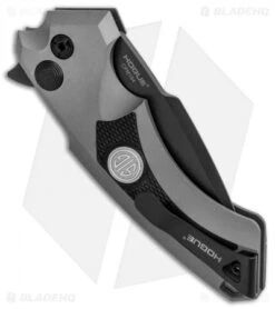 Hogue Sig Sauer X5 Spear Point Flipper Knife Gray (3.5" Black) 36572 6 Hogue Sig Sauer X5 Spear Point Flipper Knife Gray (3.5" Black) 36572 -Sharp Knife World Sig X5 Sig Tactical Folder 36572 BHQ 82363 jr side