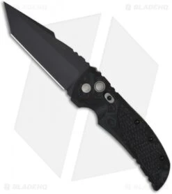 Hogue Knives EX-A01 Automatic Knife Tanto Black G10 (4" Black)
