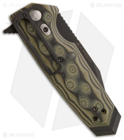 Hogue Knives EX02 Knife Tanto Flipper Green G-Mascus (3.75" Plain) 34208 2 Hogue Knives EX02 Knife Tanto Flipper Green G-Mascus (3.75" Plain) 34208 - Image 2