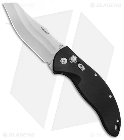 Hogue Knives EX-A04 Wharncliffe Automatic Knife Black (4" Tumbled) 34406 1 Hogue Knives EX-A04 Wharncliffe Automatic Knife Black (4" Tumbled) 34406